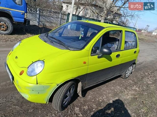 Желтый Дэу Матиз, объемом двигателя 0.8 л и пробегом 195 тыс. км за 1699 $, фото 10 на Automoto.ua