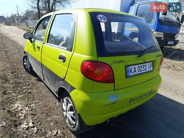 Желтый Дэу Матиз, объемом двигателя 0.8 л и пробегом 195 тыс. км за 1699 $, фото 1 на Automoto.ua