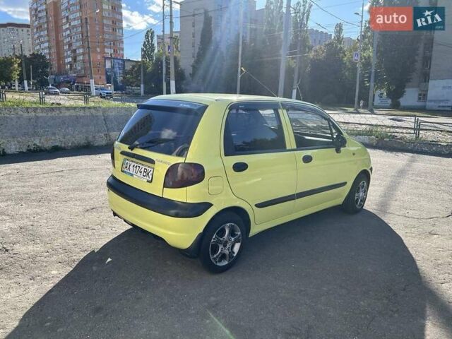 Желтый Дэу Матиз, объемом двигателя 0.8 л и пробегом 63 тыс. км за 2699 $, фото 4 на Automoto.ua