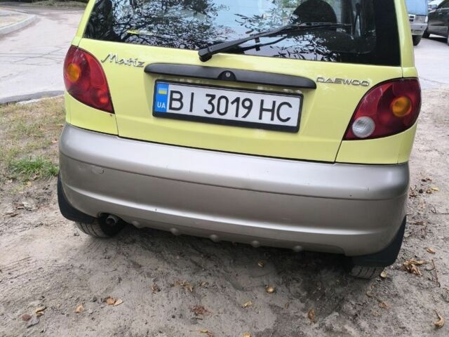 Жовтий Деу Матіз, об'ємом двигуна 1 л та пробігом 116 тис. км за 2100 $, фото 2 на Automoto.ua