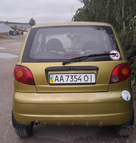 Жовтий Деу Матіз, об'ємом двигуна 0.8 л та пробігом 101 тис. км за 3000 $, фото 6 на Automoto.ua