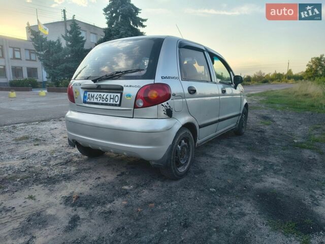 Сірий Деу Матіз, об'ємом двигуна 0.8 л та пробігом 160 тис. км за 1100 $, фото 3 на Automoto.ua