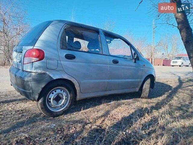 Серый Дэу Матиз, объемом двигателя 0.8 л и пробегом 200 тыс. км за 1299 $, фото 3 на Automoto.ua