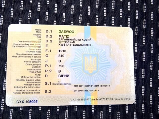 Серый Дэу Матиз, объемом двигателя 0.8 л и пробегом 50 тыс. км за 3000 $, фото 5 на Automoto.ua