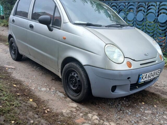 Сірий Деу Матіз, об'ємом двигуна 0.8 л та пробігом 200 тис. км за 998 $, фото 1 на Automoto.ua