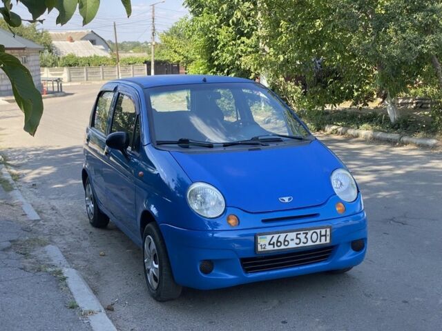 Синий Дэу Матиз, объемом двигателя 0.8 л и пробегом 123 тыс. км за 1350 $, фото 2 на Automoto.ua