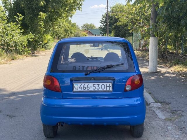 Синий Дэу Матиз, объемом двигателя 0.8 л и пробегом 123 тыс. км за 1350 $, фото 4 на Automoto.ua