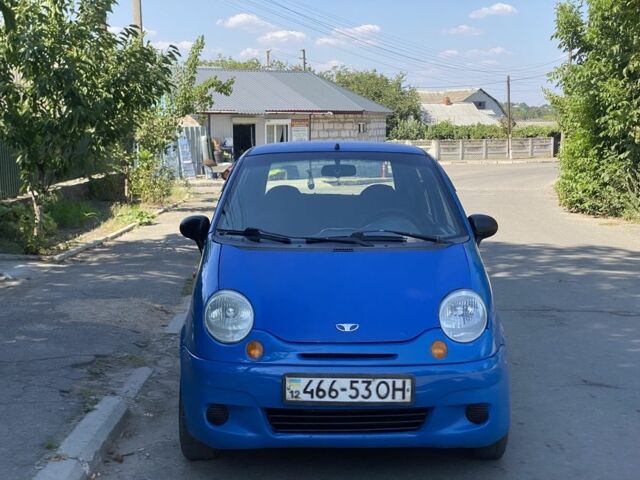 Синий Дэу Матиз, объемом двигателя 0.8 л и пробегом 123 тыс. км за 1350 $, фото 1 на Automoto.ua