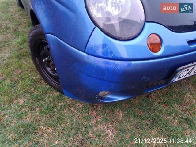 Синий Дэу Матиз, объемом двигателя 0.8 л и пробегом 211 тыс. км за 1900 $, фото 9 на Automoto.ua