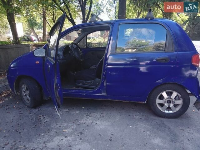 Синий Дэу Матиз, объемом двигателя 1 л и пробегом 130 тыс. км за 1400 $, фото 1 на Automoto.ua