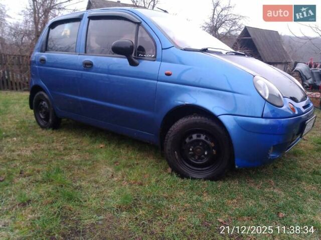 Синий Дэу Матиз, объемом двигателя 0.8 л и пробегом 211 тыс. км за 1900 $, фото 3 на Automoto.ua