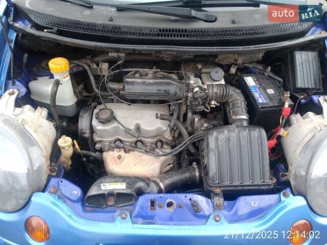 Синий Дэу Матиз, объемом двигателя 0.8 л и пробегом 211 тыс. км за 1900 $, фото 11 на Automoto.ua
