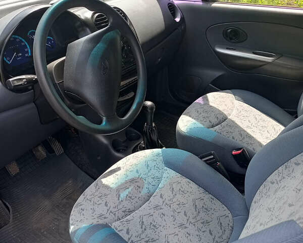 Синий Дэу Матиз, объемом двигателя 0.8 л и пробегом 93 тыс. км за 1450 $, фото 11 на Automoto.ua