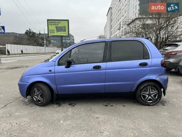 Синий Дэу Матиз, объемом двигателя 0.8 л и пробегом 174 тыс. км за 2300 $, фото 2 на Automoto.ua