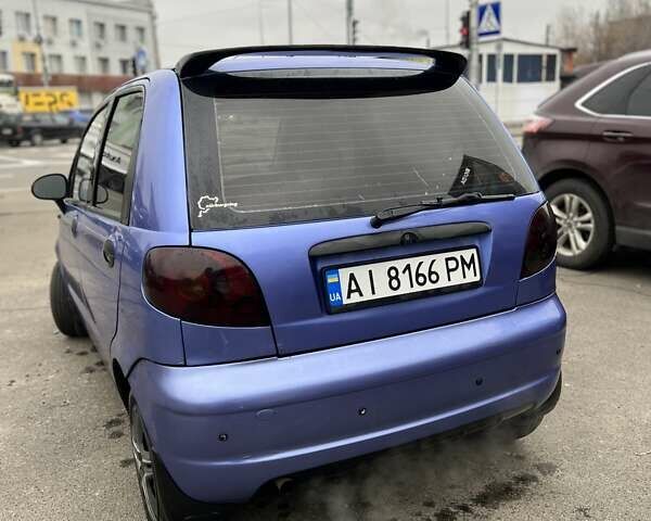 Синий Дэу Матиз, объемом двигателя 0.8 л и пробегом 174 тыс. км за 2300 $, фото 1 на Automoto.ua