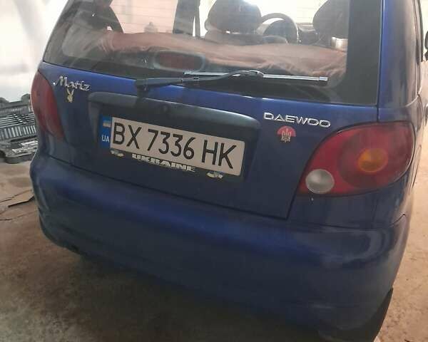 Синий Дэу Матиз, объемом двигателя 0.8 л и пробегом 79 тыс. км за 2500 $, фото 2 на Automoto.ua
