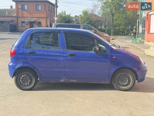 Синий Дэу Матиз, объемом двигателя 0.8 л и пробегом 103 тыс. км за 1750 $, фото 4 на Automoto.ua