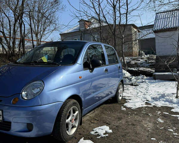 Синий Дэу Матиз, объемом двигателя 0.8 л и пробегом 165 тыс. км за 2500 $, фото 1 на Automoto.ua