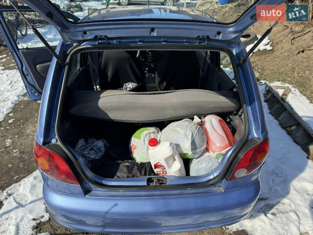 Синий Дэу Матиз, объемом двигателя 0.8 л и пробегом 165 тыс. км за 2500 $, фото 7 на Automoto.ua