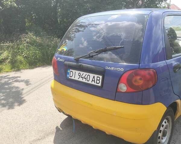 Синий Дэу Матиз, объемом двигателя 0.8 л и пробегом 127 тыс. км за 1300 $, фото 1 на Automoto.ua