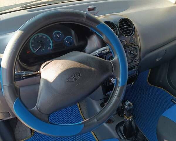 Синий Дэу Матиз, объемом двигателя 0.8 л и пробегом 180 тыс. км за 2700 $, фото 5 на Automoto.ua