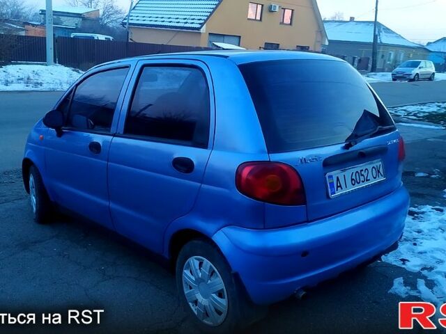Синий Дэу Матиз, объемом двигателя 0.8 л и пробегом 250 тыс. км за 1550 $, фото 6 на Automoto.ua