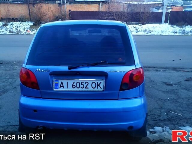 Синий Дэу Матиз, объемом двигателя 0.8 л и пробегом 250 тыс. км за 1550 $, фото 5 на Automoto.ua