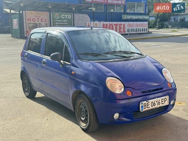 Синий Дэу Матиз, объемом двигателя 0.8 л и пробегом 103 тыс. км за 1750 $, фото 5 на Automoto.ua