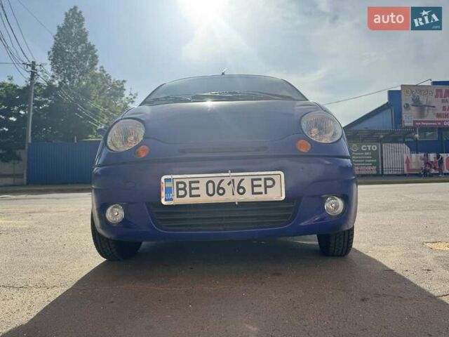 Синий Дэу Матиз, объемом двигателя 0.8 л и пробегом 103 тыс. км за 1750 $, фото 2 на Automoto.ua
