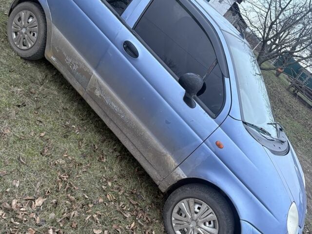 Синий Дэу Матиз, объемом двигателя 0.8 л и пробегом 1000 тыс. км за 1200 $, фото 3 на Automoto.ua