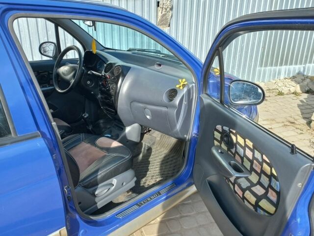 Синий Дэу Матиз, объемом двигателя 1 л и пробегом 170 тыс. км за 1500 $, фото 4 на Automoto.ua