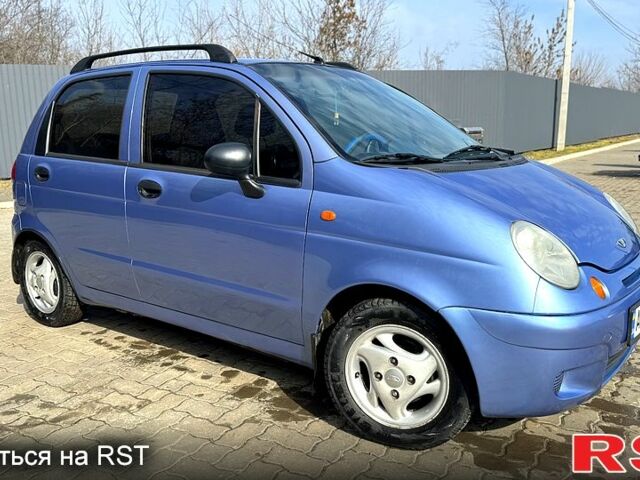 Синий Дэу Матиз, объемом двигателя 0.8 л и пробегом 159 тыс. км за 3350 $, фото 1 на Automoto.ua