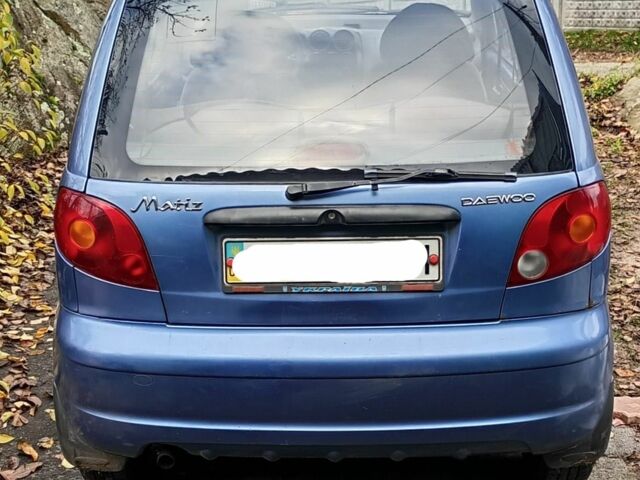 Синий Дэу Матиз, объемом двигателя 0.8 л и пробегом 187 тыс. км за 1500 $, фото 6 на Automoto.ua