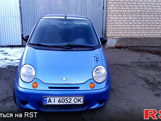 Синий Дэу Матиз, объемом двигателя 0.8 л и пробегом 250 тыс. км за 1550 $, фото 1 на Automoto.ua