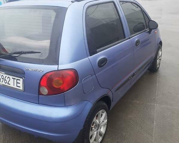 Синий Дэу Матиз, объемом двигателя 0.8 л и пробегом 167 тыс. км за 2650 $, фото 2 на Automoto.ua