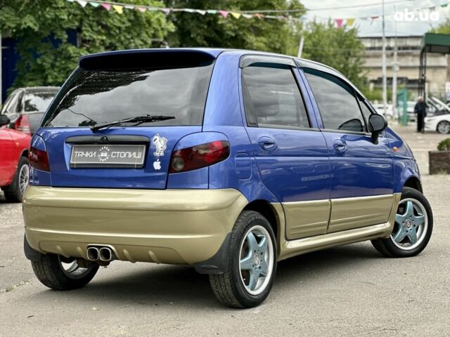 Синий Дэу Матиз, объемом двигателя 1 л и пробегом 135 тыс. км за 3400 $, фото 4 на Automoto.ua