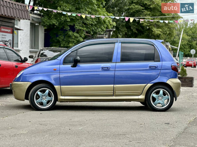 Синий Дэу Матиз, объемом двигателя 1 л и пробегом 135 тыс. км за 2900 $, фото 1 на Automoto.ua