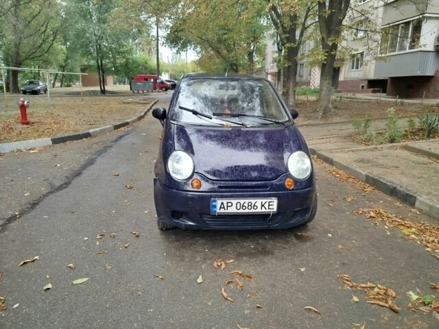 Синий Дэу Матиз, объемом двигателя 0.8 л и пробегом 295 тыс. км за 1300 $, фото 2 на Automoto.ua