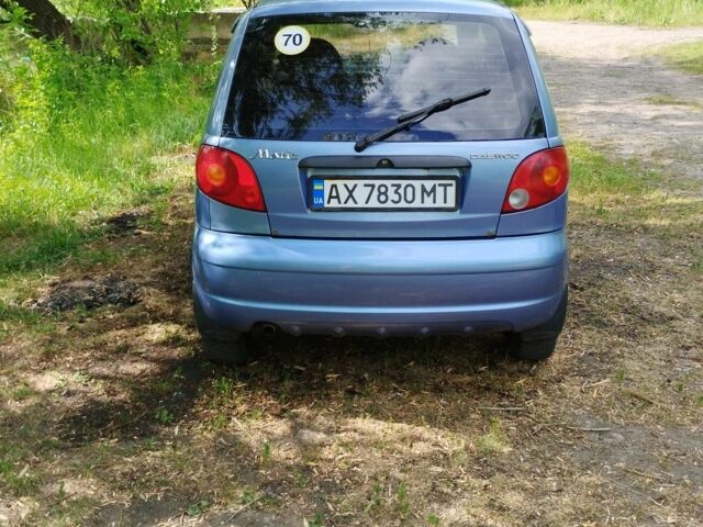 Синий Дэу Матиз, объемом двигателя 0.8 л и пробегом 130 тыс. км за 3100 $, фото 3 на Automoto.ua
