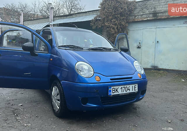 Синий Дэу Матиз, объемом двигателя 0.8 л и пробегом 122 тыс. км за 2350 $, фото 1 на Automoto.ua