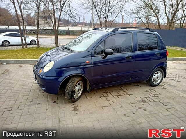 Синий Дэу Матиз, объемом двигателя 0.8 л и пробегом 164 тыс. км за 2400 $, фото 1 на Automoto.ua
