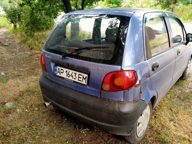 Синий Дэу Матиз, объемом двигателя 0.8 л и пробегом 150 тыс. км за 1700 $, фото 4 на Automoto.ua