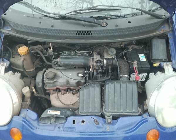 Синий Дэу Матиз, объемом двигателя 0.8 л и пробегом 190 тыс. км за 1500 $, фото 1 на Automoto.ua