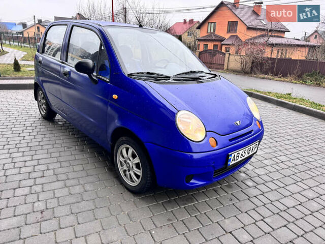 Синій Деу Матіз, об'ємом двигуна 0.8 л та пробігом 186 тис. км за 1950 $, фото 1 на Automoto.ua