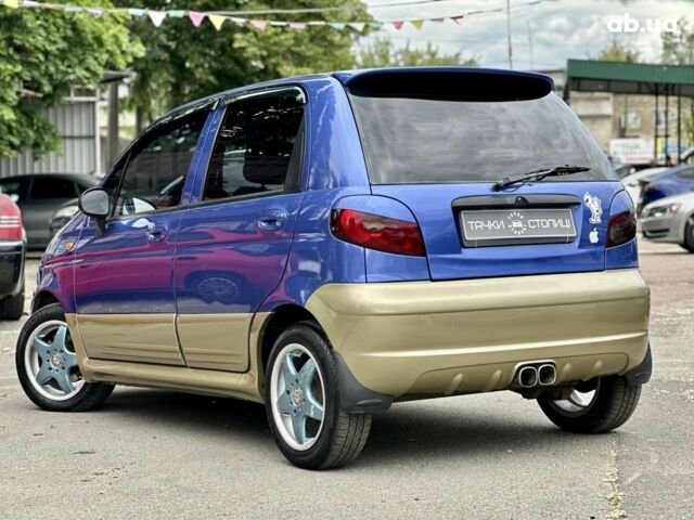 Синий Дэу Матиз, объемом двигателя 1 л и пробегом 135 тыс. км за 3400 $, фото 2 на Automoto.ua