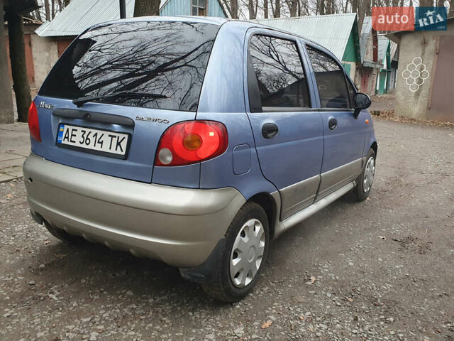 Синий Дэу Матиз, объемом двигателя 1 л и пробегом 156 тыс. км за 2300 $, фото 3 на Automoto.ua