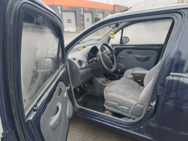 Синий Дэу Матиз, объемом двигателя 0.8 л и пробегом 209 тыс. км за 1650 $, фото 4 на Automoto.ua