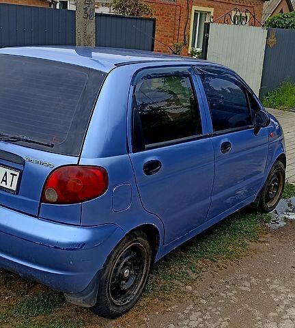 Синий Дэу Матиз, объемом двигателя 0.8 л и пробегом 152 тыс. км за 1850 $, фото 3 на Automoto.ua