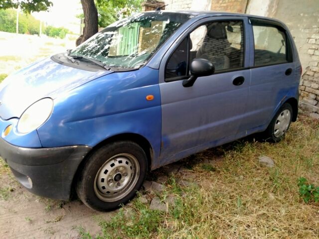 Синий Дэу Матиз, объемом двигателя 0.8 л и пробегом 150 тыс. км за 1700 $, фото 3 на Automoto.ua