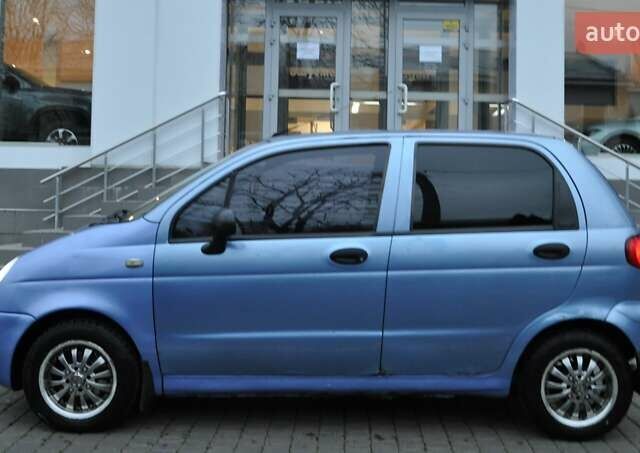 Синий Дэу Матиз, объемом двигателя 0.8 л и пробегом 167 тыс. км за 2700 $, фото 2 на Automoto.ua